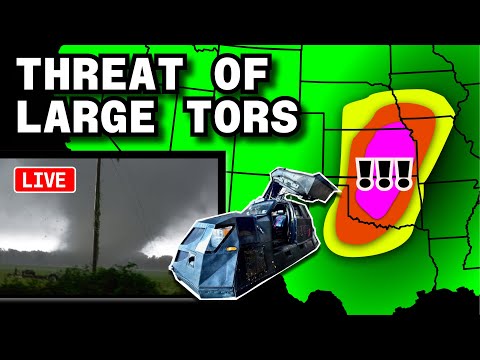 Potential OUTBREAK of Big Tornadoes Chase - Day 2