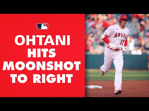 STARTING PITCHER Shohei Ohtani hits a MOONSHOT! (Crushed home run to right at 115.2 MPH)